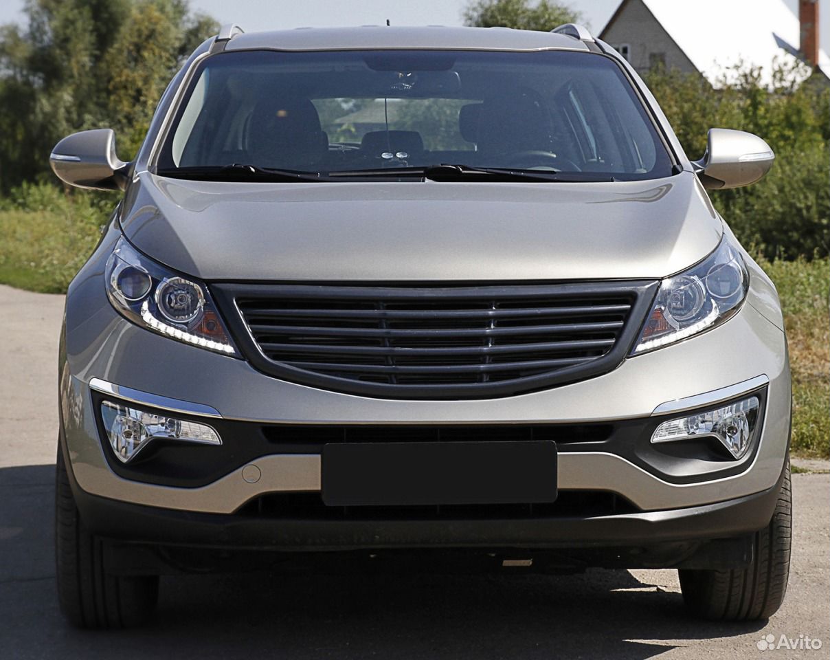 Решетка радиатора KIA Sportage III (4 поперечины)