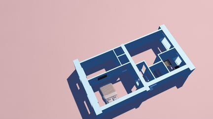 Трёхмерное изображение квартир домов недвижимости