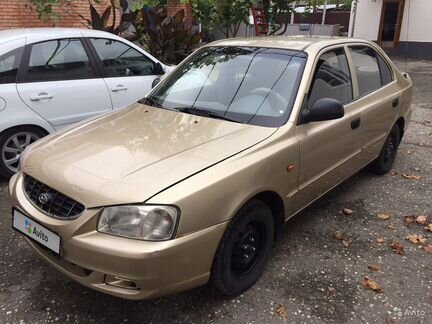 Hyundai Accent 1.5 МТ, 2005, седан, битый
