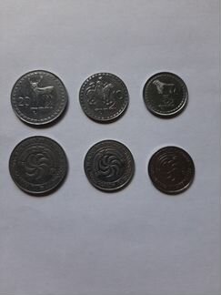 Продам монеты Грузии, Литвы, Латвии итд