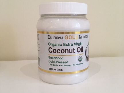 Масло кокосовое California gold nutrition (1,6 л)