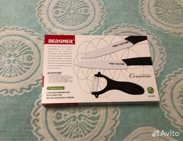 Керамические ножи, овоще-чистка Новый набор