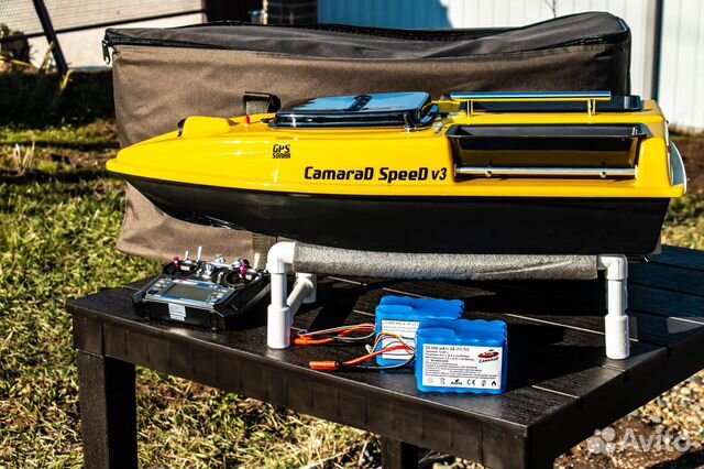 Прикормочный кораблик:доп.акб 25000mAh,набор сумок