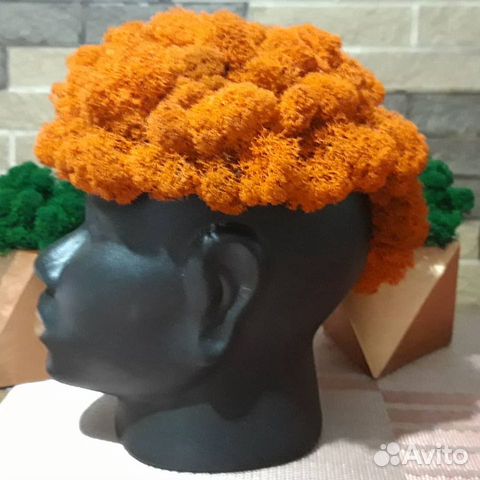 Кашпо декоративное, мох