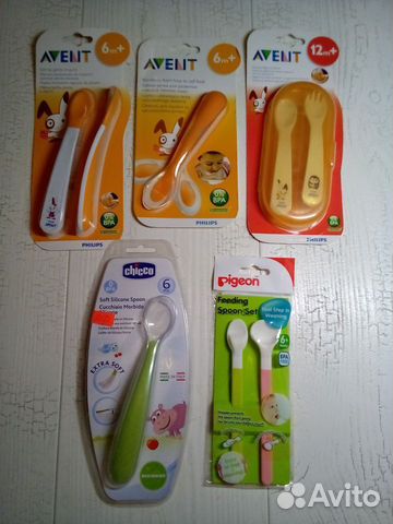 Новые Ложки Philips Avent, Pigeon, Chicco в упак