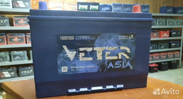 Аккумулятор Veter 100аh 850a Hовый