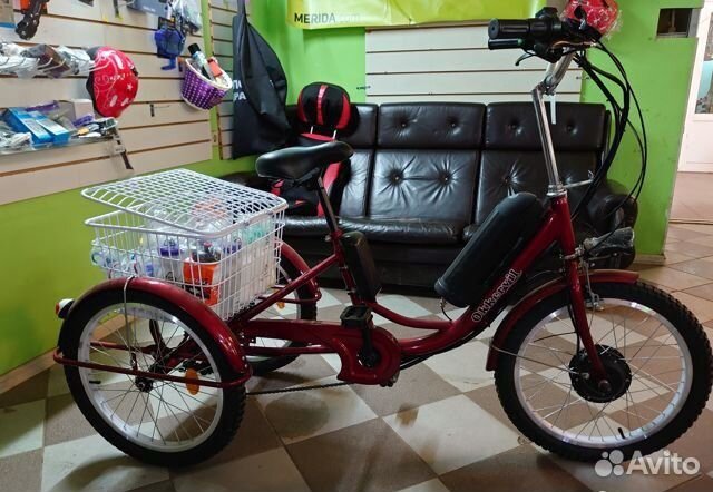 Электровелосипед трехколесный 350W GH-E3W 20