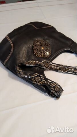 Сумка женская натуральная кожа черная