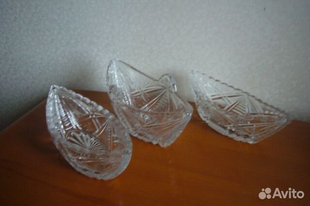 Хрустальные салатники или конфетницы 