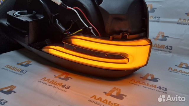 Зеркала Приора Люкс SE стиль амг плазма черная