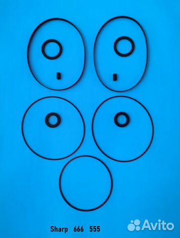 Комплекты пассиков идлеров к магнитоле Sharp 939 7