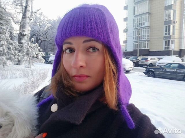 Шапка-ушанка из пуха норки