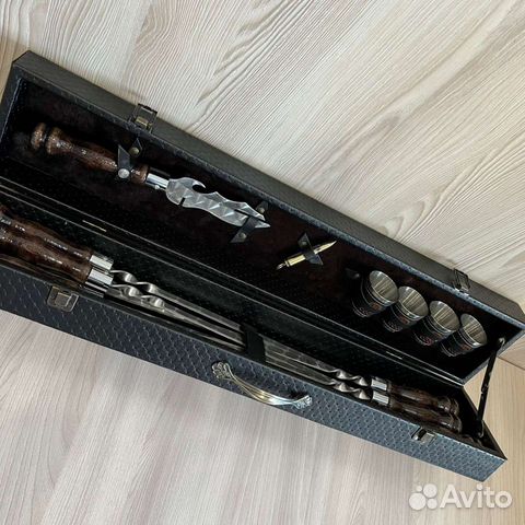 Шашлычный набор «Лайт», подарок, нож, шампура