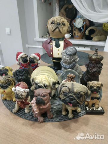 Фигурки мопсов