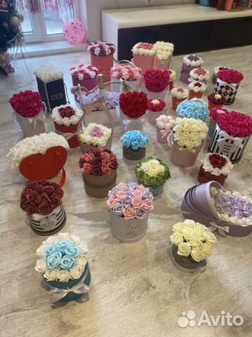 Букеты из мыльных роз(пенный раствор)