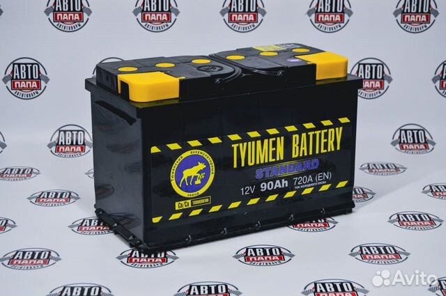Автомобильный аккумулятор Tyumen Standart 90Ah