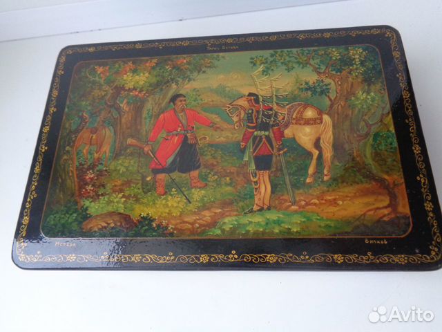 Шкатулка лаковая СССР