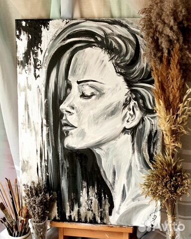 Интерьерная картина с поталью