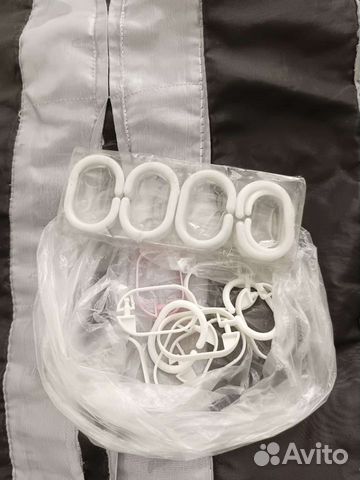 Новые крючки + штора в ванную