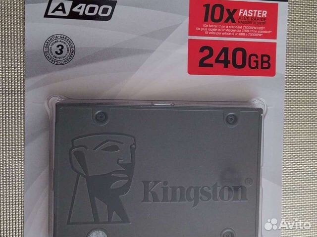 Накопитель SSD 240GB Kingston A400 (новый, 3 года