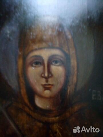 Икона старинная святая Евдокия