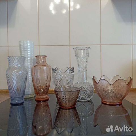 Вазы стекло СССР хрусталь
