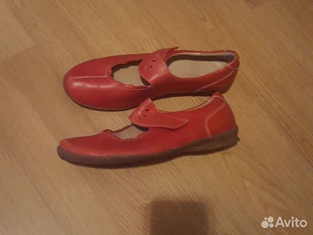 Красные туфельки кожа нат 41 Германия