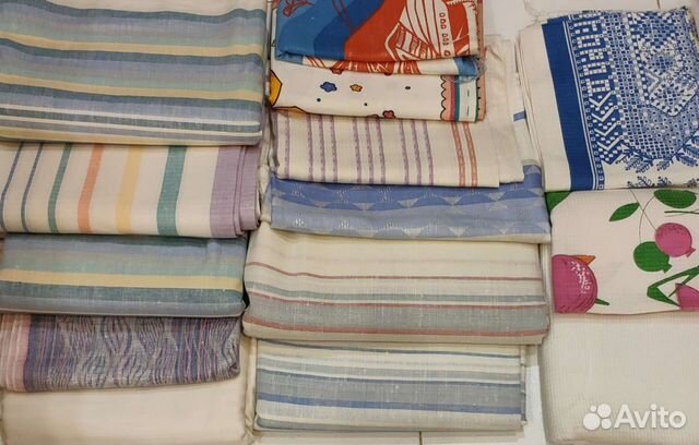 Ткань льняная и вафельная СССР