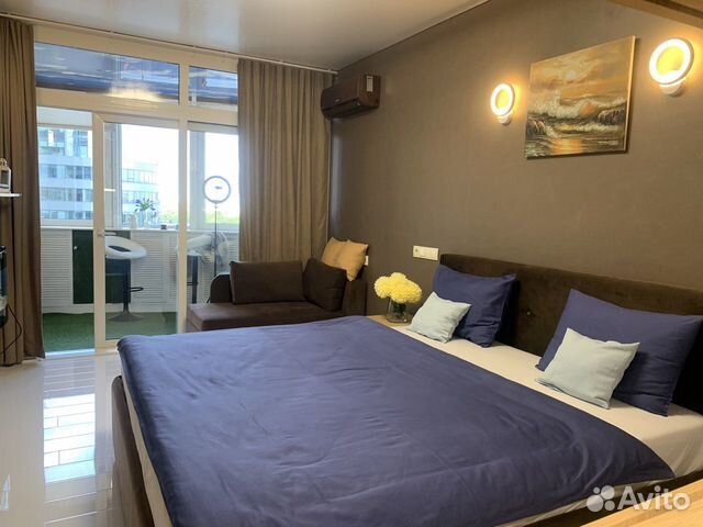 

Квартира-студия, 33 м², 3 кровати