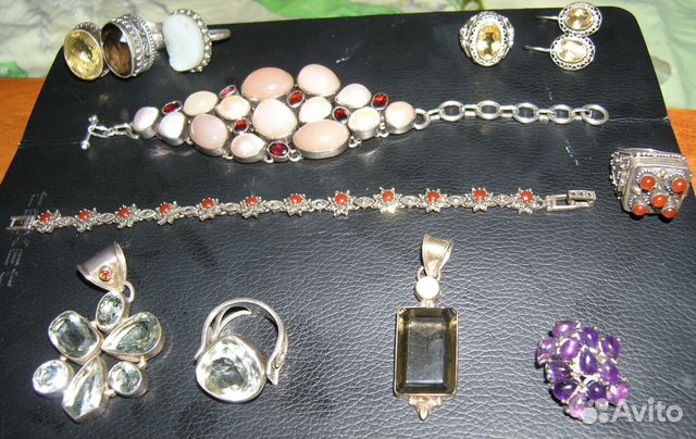 Серебро, натуральные камни