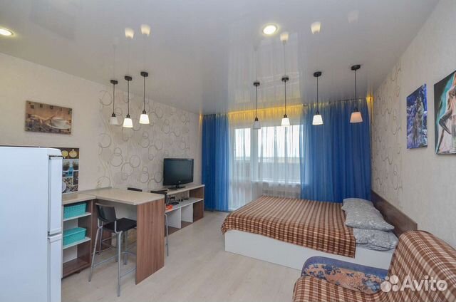 

Квартира-студия, 32 м², 2 кровати