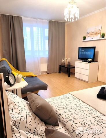

1-к. квартира, 45 м², 2 кровати