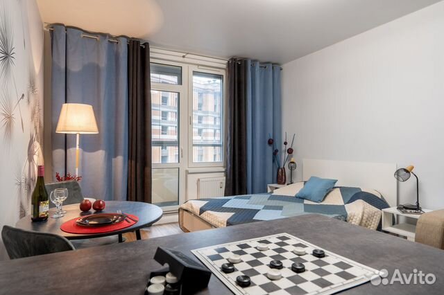 

Квартира-студия, 29 м², 2 кровати