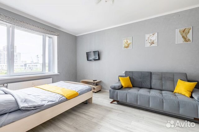 

1-к. квартира, 38 м², 2 кровати