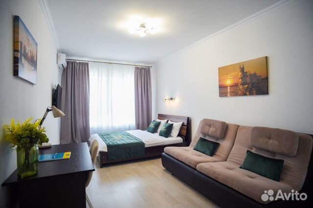 

1-к. квартира, 42 м², 2 кровати