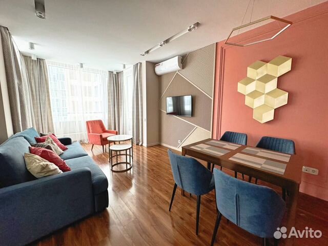 

1-к. квартира, 62 м², 3 кровати