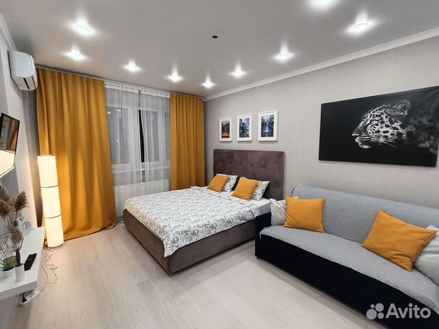 

1-к. квартира, 44 м², 2 кровати