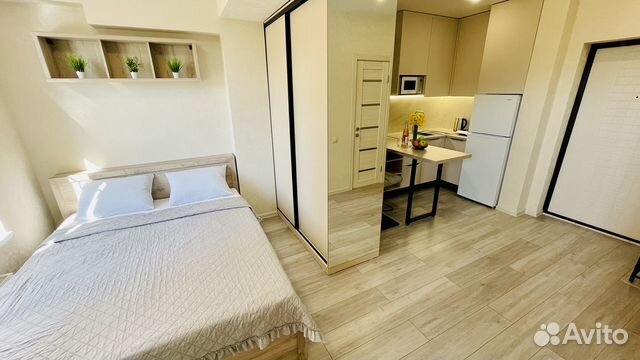

Квартира-студия, 27 м², 2 кровати