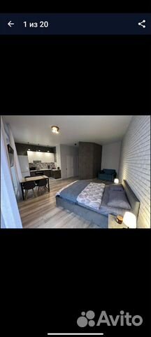 

Квартира-студия, 36 м², 1 кровать