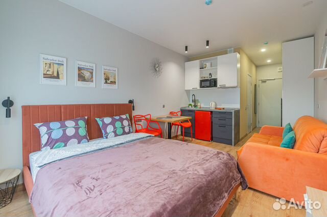 

Квартира-студия, 25 м², 2 кровати