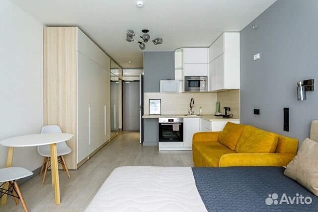 

Квартира-студия, 29 м², 2 кровати