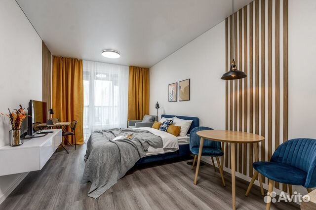 

Квартира-студия, 28 м², 2 кровати