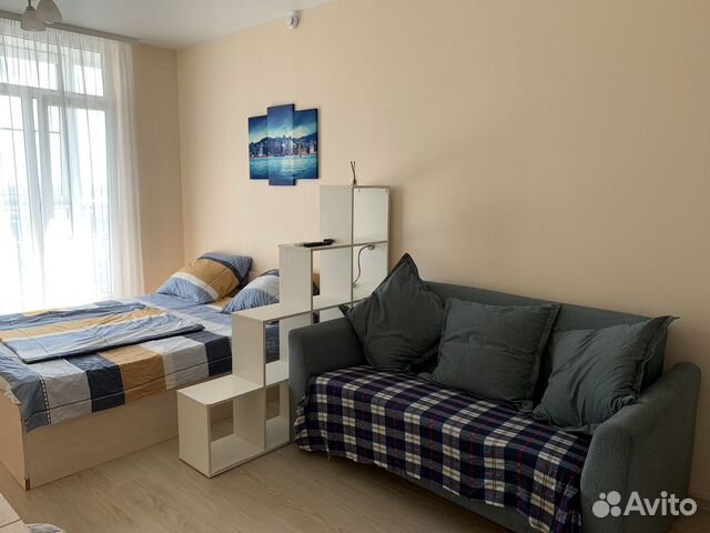 

Квартира-студия, 38 м², 2 кровати