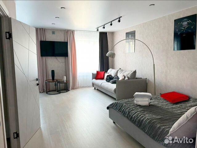 

Квартира-студия, 43 м², 2 кровати