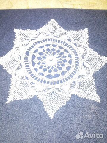 Вязанная салфетка