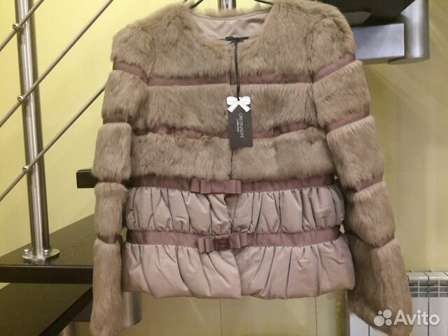 Новая куртка с мехом кролика Cristina Effe Италия 89139203254 купить 1