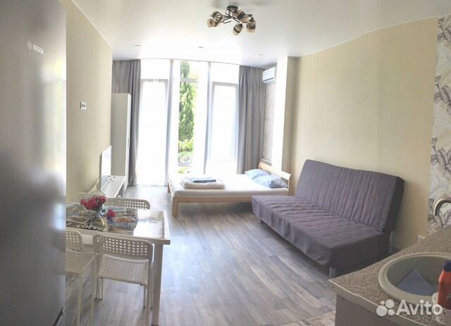 

Квартира-студия, 35 м², 2 кровати