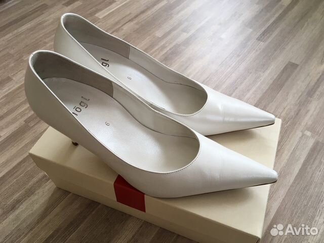 Белые туфли / свадебные туфли Hogl