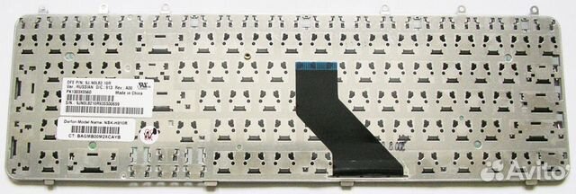 Клавиатура для HP dv7 dv7-1000 серебристая RU
