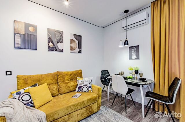 

Квартира-студия, 33 м², 2 кровати